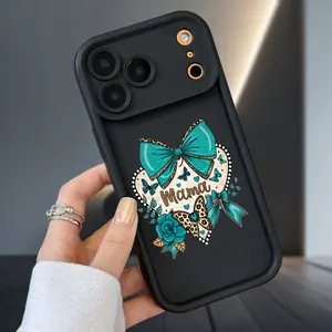 Mama Heart Silicone Smartphone Case - Handheld Cellphone Casing with Shockproof Drop Protection, Durable Bumper Cover for iPhone 11/X/17 Series, Mobile Phone Accessories
