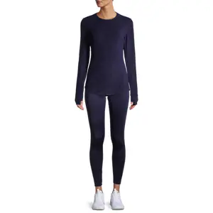 Cuddl Duds Women’s Softwear with Stretch Long Sleeve Thermal Top – Lightweight Base Layer, Crew Neck, Ultra-Soft & Fitted Comfort