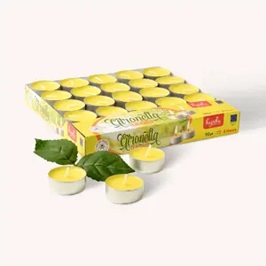 Citronella Scented Tealight Candles - 4 Hour - 50 Pack