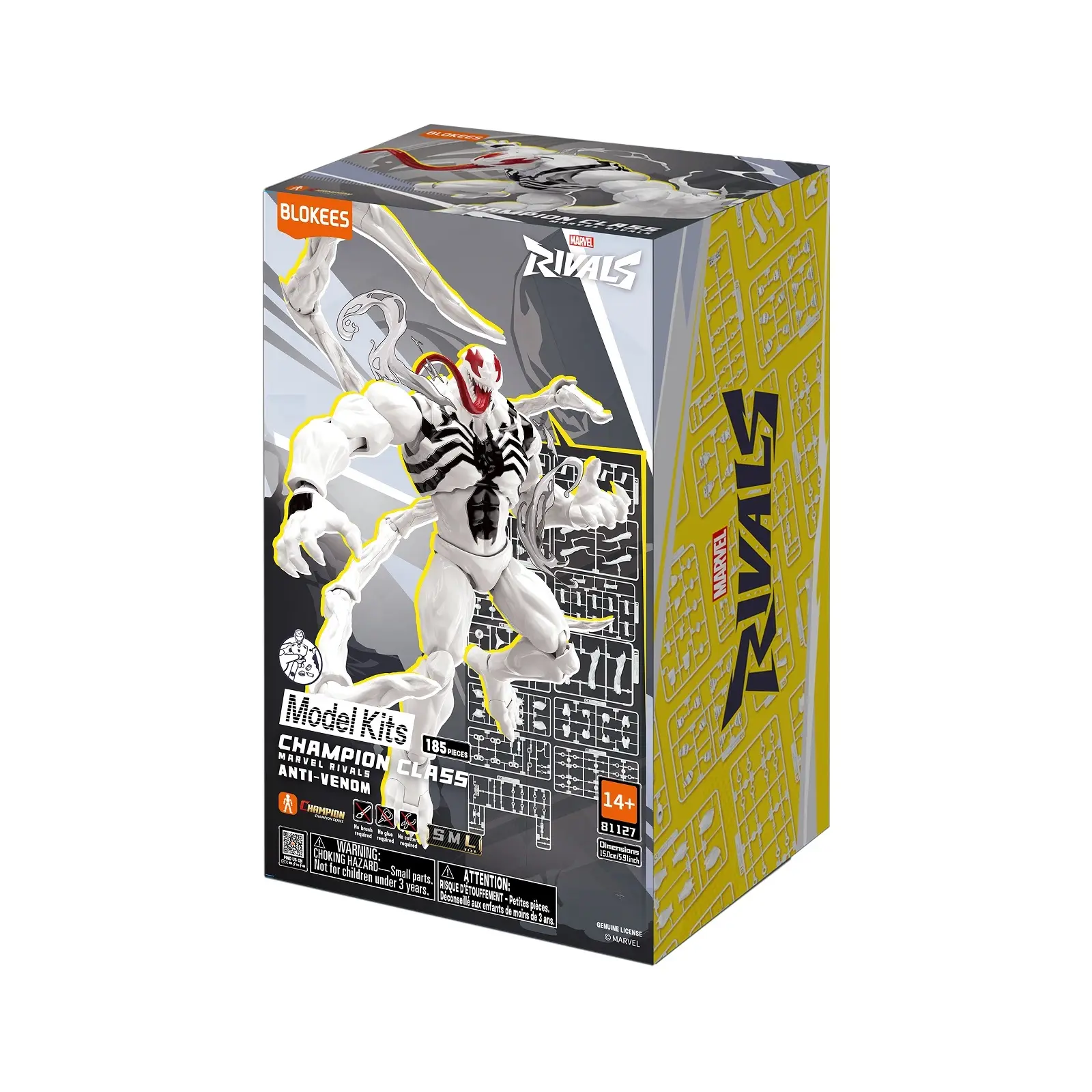 MARVEL RIVALS CHAMPION CLASS 15 ANTI-VENOM MODEL KITS | BLOKEES