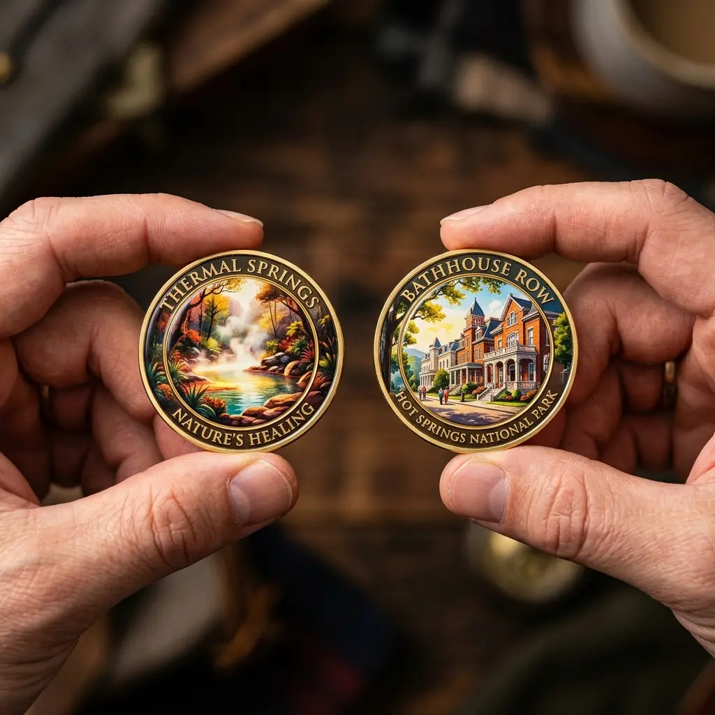 National Park Howling Wolf Challenge Coin - Wilderness Wildlife Forest Animal Art Fengshui Home Decor Keepsake Gift for Nature Lovers #9