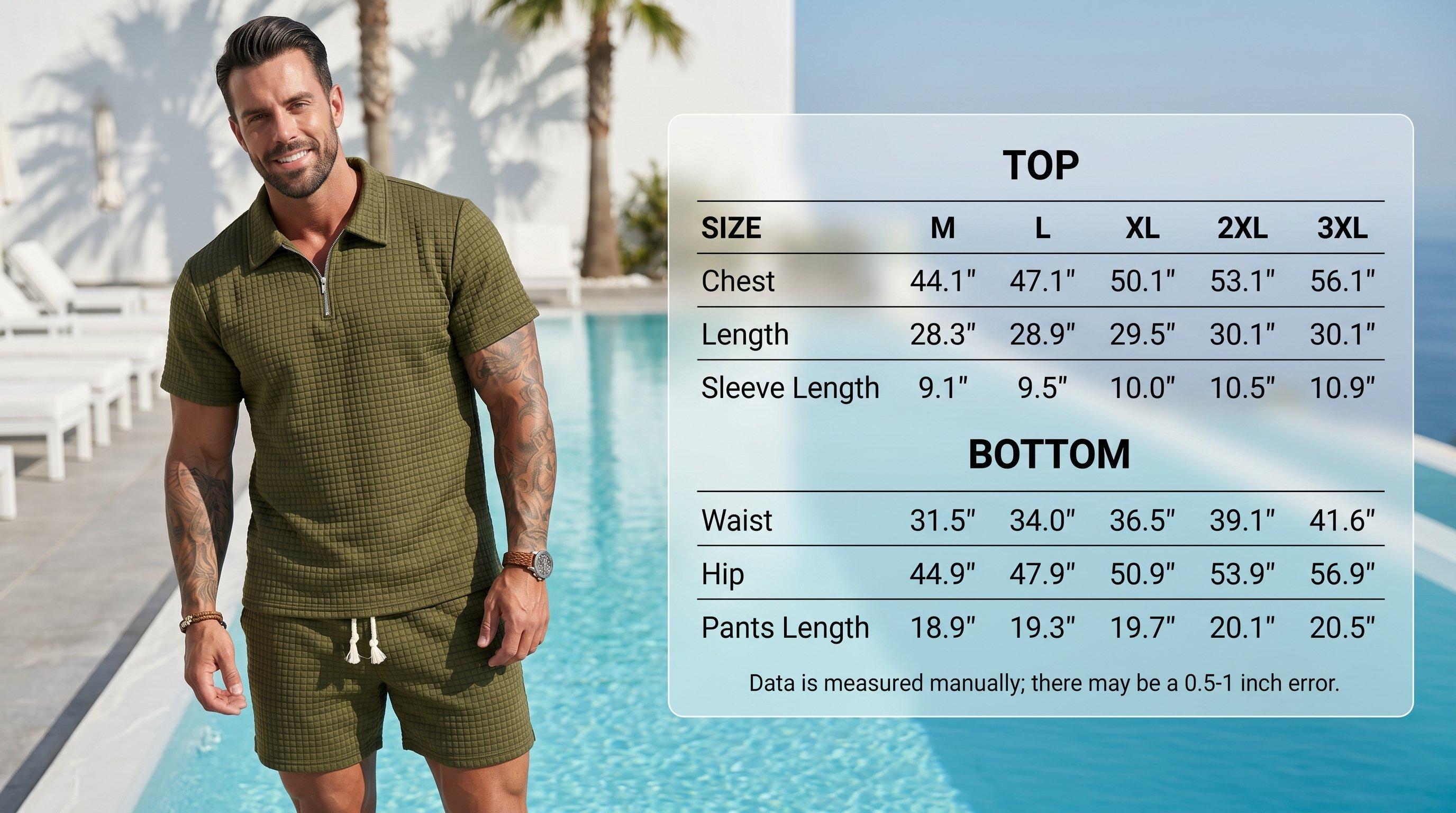 KZZ Men's Solid Color Short Sleeve Tee & Shorts Set Loose Fit Casual Fashion Cozy Breathable Two-piece Outfits for Summer Daily Wear Clothing Shortsleeve Menswear Men's 2 Piece Set，