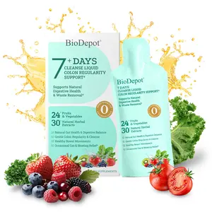 Biodepot 7 Day Natural Herbal Liquid Dietary Supplement — Plant-Based Formula, Non-GMO, Gentle & Non-Irritating; Designed for Gut Health and Digestive Support.