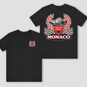 [New] Monaco Grand Prix 2026 TShirt, Vintage Crest Laurel Racing Graphic Design, Soft Cotton Fabric, Unisex Fit for Racing Fans, Perfect Gift for Motorsport Lovers