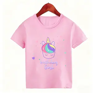 Unicorn Birthday Girl Shirt Toddler Baby Girls Bday Short Sleeve T-Shirt 2nd 3rd 4th 5th 6th 7th 8th 9th 10th Birthday Tee Tops Fall Outfits
