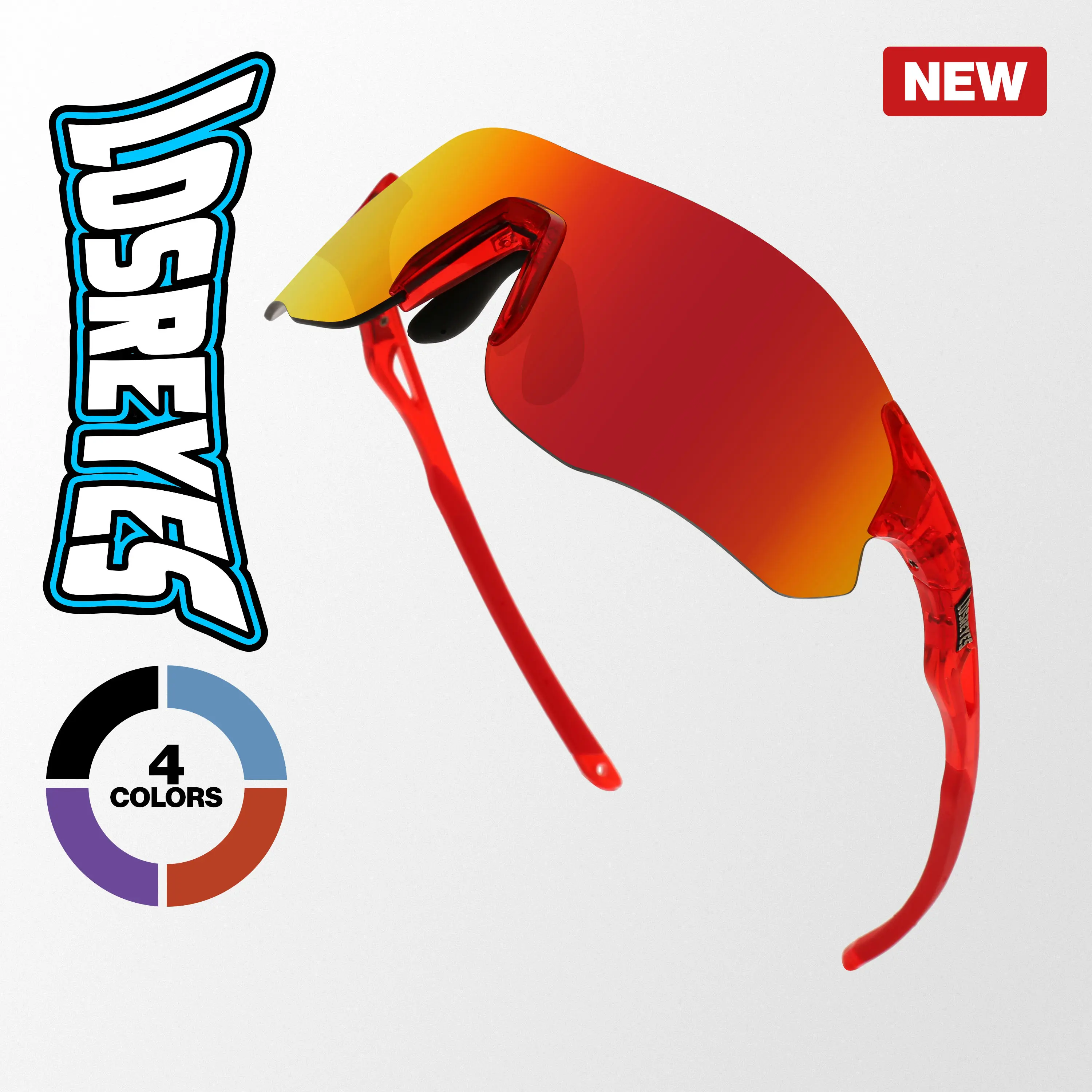 LOSREYES EDGE Running Sunglasses, Lightweight TR90 Race Style Sports Eyewear with UV400 Protective Shield Lens, Sweat-Resistant Polycarbonate Lens, Seawater-Resistant Lightweight Sports Shades for Running, Cycling