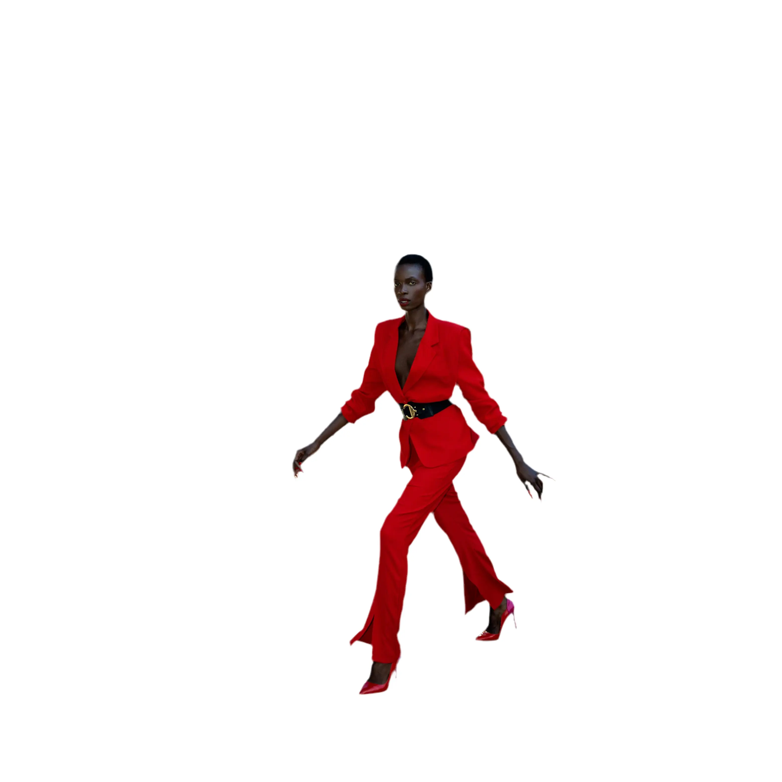 BEULAH: RED PANT SUIT