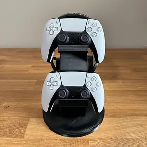 1PC Multifunctional Dual-Layer Stand for PS5 Controllers & Headsets, Desktop Storage & Display Organizer, PS5 Accessories (Controller & Headset Not Included), Console Accessories