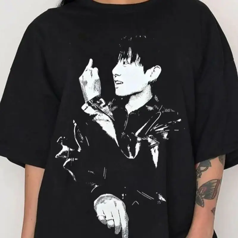 BTS Jung Kook ブラックTシャツ 01 bts t shirt jungkook - TikTok Shop