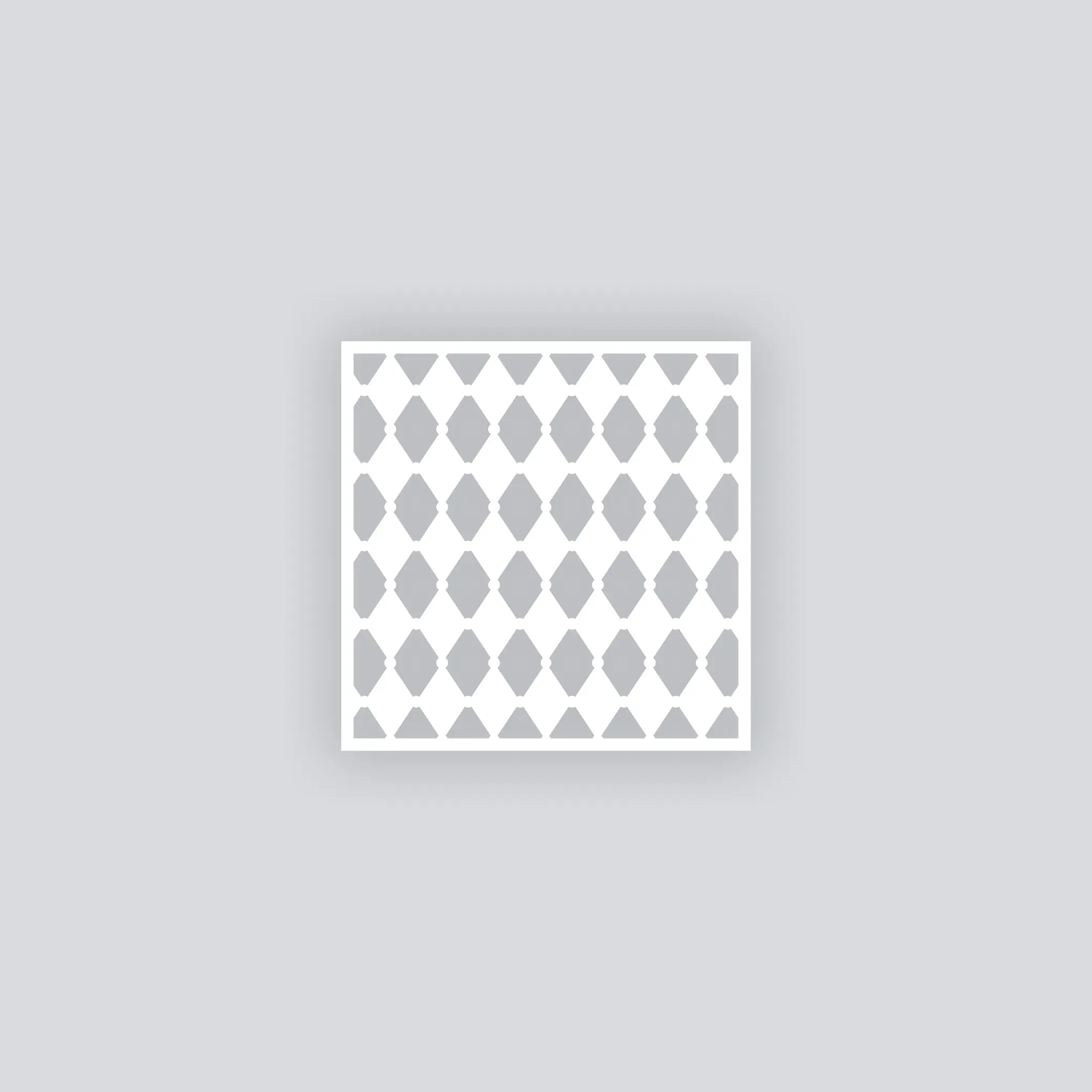 Diamond Chain Square Clay Stencil