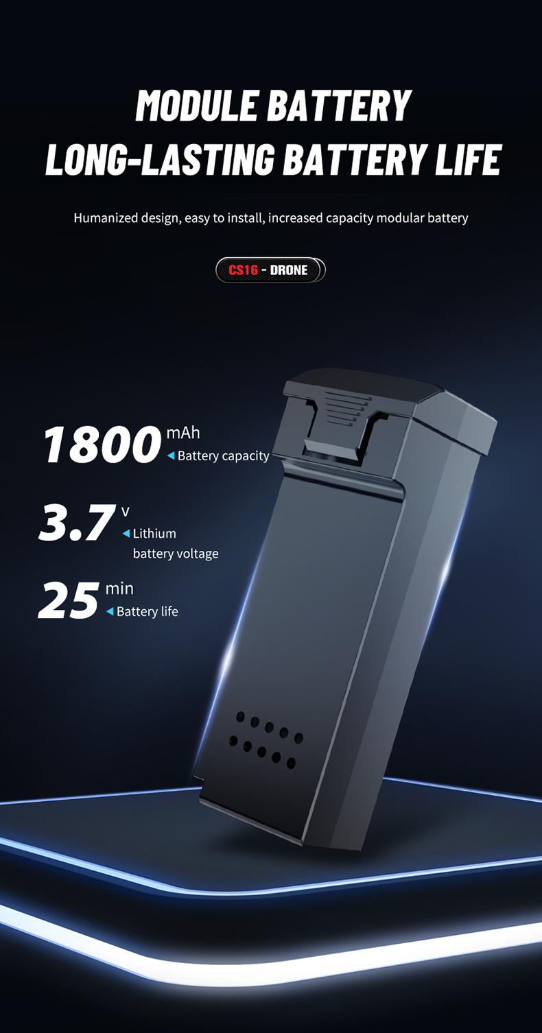 CS16 4K Camera Drone with 4K Camera Intelligent Obstacle Avoidance Powerful Motor Quadcopter for Aerial Photography Brushless Flight Power