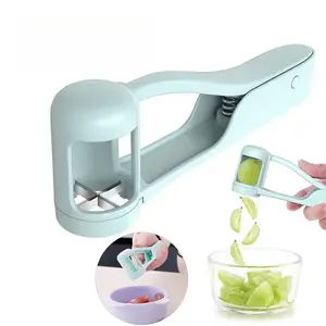 Easy Grape Cutter Tool Slices Grapes Into Quarters in Seconds, Perfect for Baby Food and Fruit Salad Prep, Efficient Kitchen Gadget, Grape Slicer