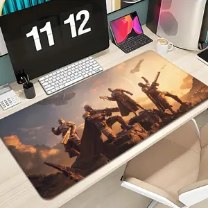Game HELLDIVERS 2 Mouse Pad Design XXL 1000×500mm 900×400mm 800×400mm 600x300mm Large Gaming Mouse Pad - Extended, Thick, Non-Slip Rubber Base Desk Mat with Precision Stitched Edges - Washable Large Desk Pad