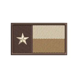 Brown Khaki Desert Texas Flag Patch
