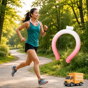 MingDe-Portable Neck Cooling Tube with Insulated Cooler Bag, Reusable Ice Ring for Outdoor Sports, Running, Hiking, Cycling, Camping, Summer Heat Relief, Cooling Gear for Men Women