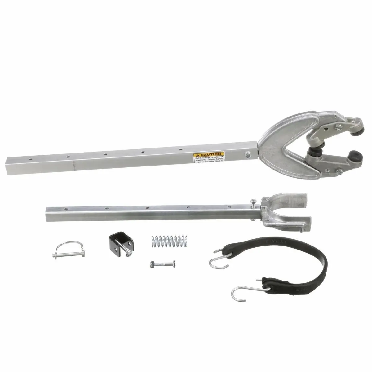 Attwood Marine Transom Saver & Engine Holder, Heavy-Duty Shock-Absorbing Design for Reliable Support, Adjustable 21-36 in with Roller Bracket Transom Mount, SP421RB, Boat Transport