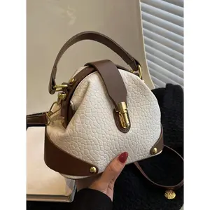 Women's Elegant Colorblock Handbag, Fashionable PU Leather Crossbody Bag, Casual Trendy Versatile High-end Commuting Bag, Casual Commuter Bag, Crossbody Shoulder Bag