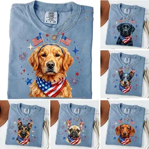 Comfort Colors 50+ Dog Funny 4th of July Shirt, USA Golden Retriever Dog Shirt, Australian Cattle Dog Design 4th of July Dog Digital Shirt, Patriotic Dachshund Shirt, 4th of July Dog Tee, American Flag Puppy, Funny USA Dog Lover Tee, 4th of July Dog