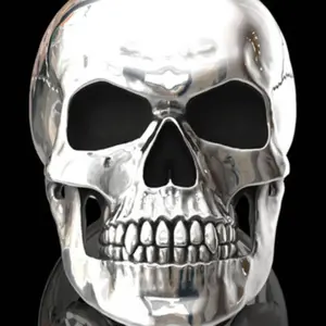 Hip-hop Men's Skull Ring for Motorcycle Riders – Gothic Punk Rock Style Biker Accessory, Bold Streetwear Jewelry for Men