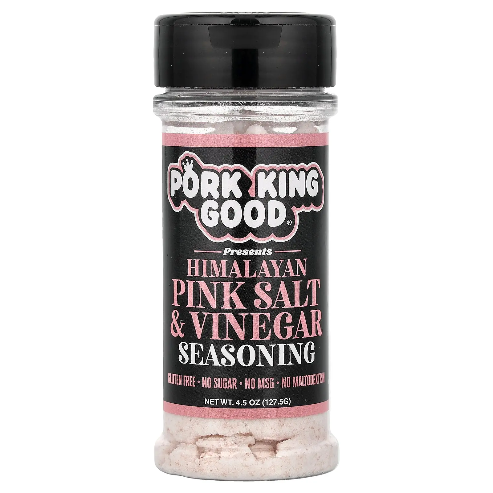 Pork King Good Himalayan Pink Salt & Vinegar Seasoning , 4.5 oz (127.5 g)