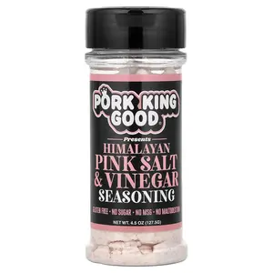 Pork King Good Himalayan Pink Salt & Vinegar Seasoning , 4.5 oz (127.5 g) Pork King Good Himalayan Pink Salt & Vinegar Seasoning , 4.5 oz (127.5 g)