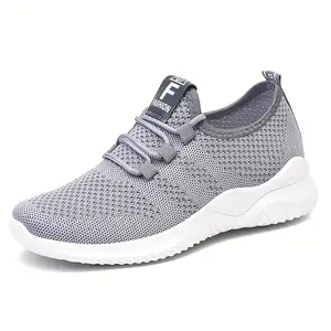 New Casual Fashion Running Shoes Flyknit Breathable Women's Shoes Soft Sole Trendy Sports Shoes for Women
