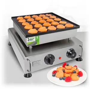 AP-552 Mini Dutch Pancake Maker | Poffertjes Maker | 25 Pcs | Heart-Shaped Pancakes for Valentine's Day