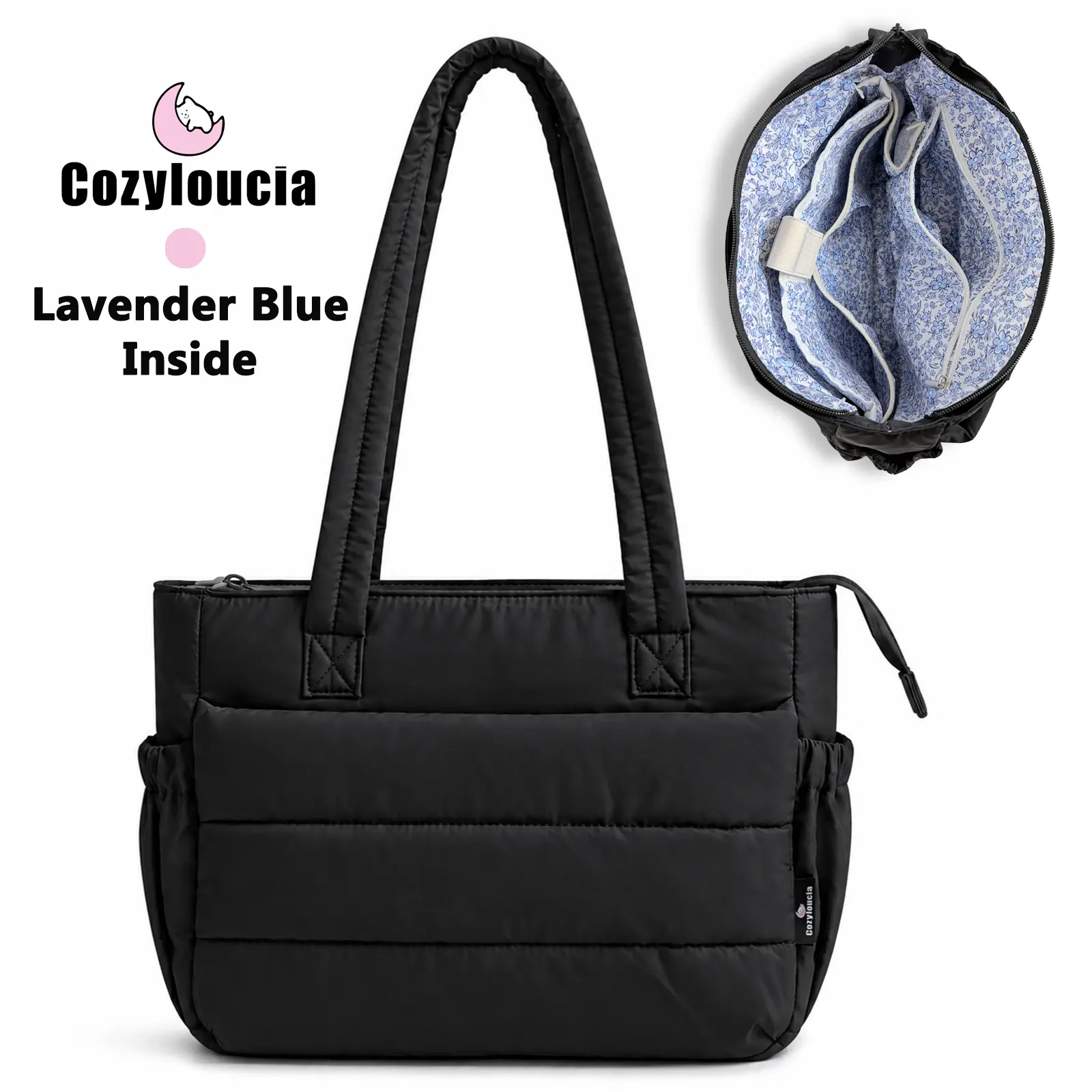 Cozyloucia Small Tote Bag for Everyday Use,Super Lightweight and Spacious for Work,Gym,School ,Perfect Small Bag for BackToSchool