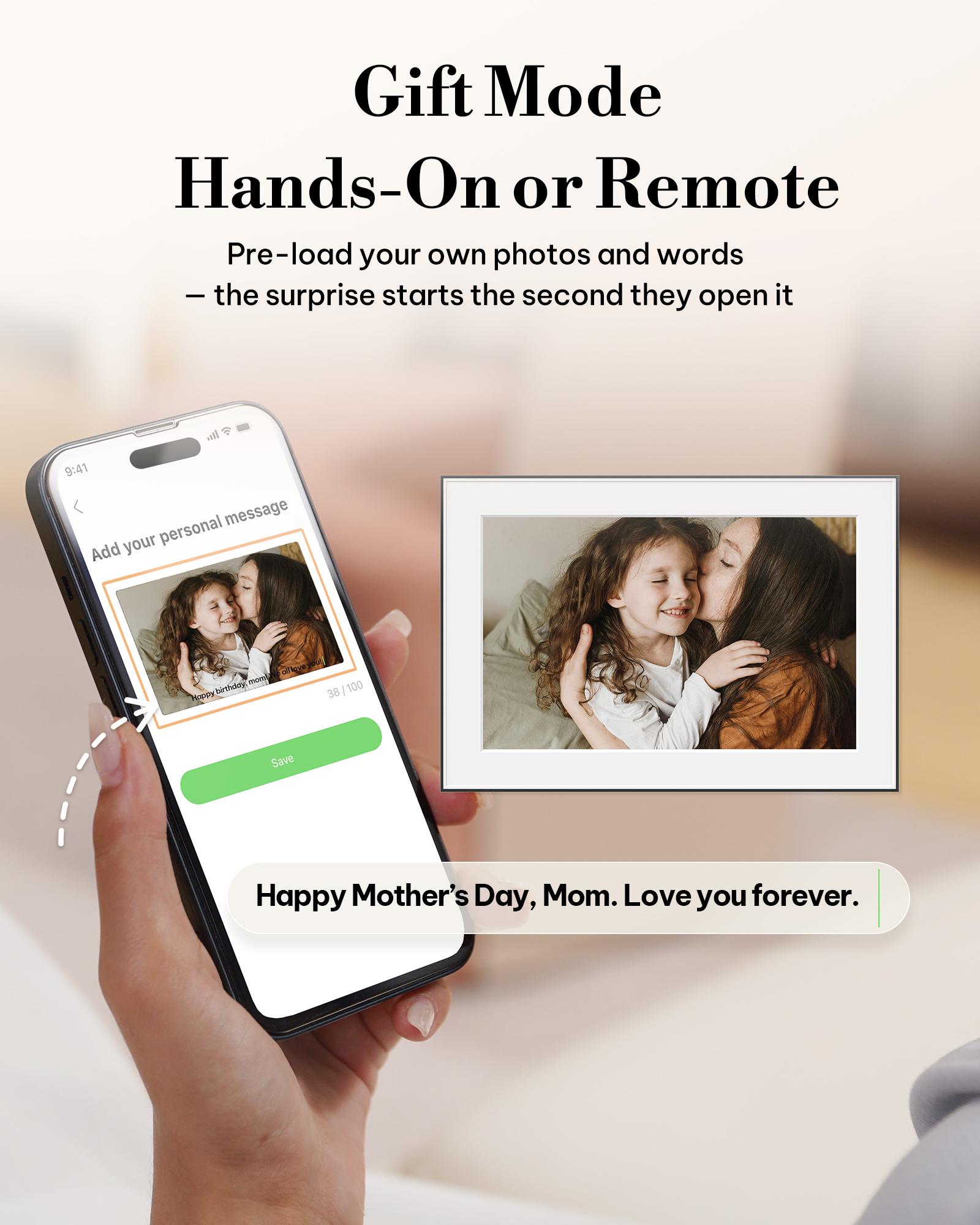 Homture Magic Frame - 10.1″ 1080P World's First AI Magic Digital Frame for Old Photo Restoration Unlimited Storage Instant Sharing Decor Full HD 1080P