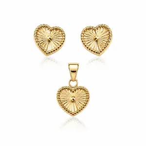 10K Radiant Heart 3 Piece Set