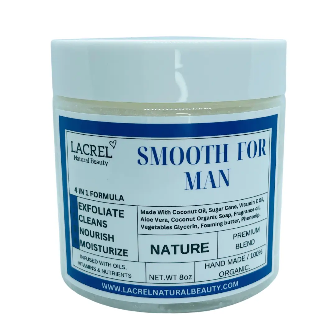 LACREL SMOOTH FOR MAN SUGAR SCRUB Exfoliate & Clean Your Skin,Exfoliate & Clean Your Skin,Great For Shaving