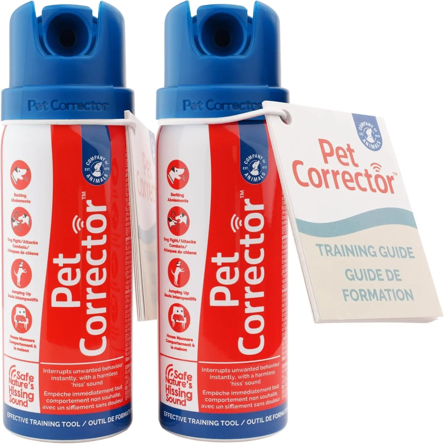 Pet Corrector Dog Trainer Twin Pack - Stops Barking, Jumping Up, Place Avoidance, Food Stealing, Dog Fights & Attacks.Help stop unwanted dog behaviour.Easy to use, safe, humane, and effective (30ml)