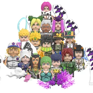 MOC Creative JOJO Dio Brando Erina Joestar Adventure Doll Mini Anime Action Figures Building Blocks Bricks DIY Toys for KID gift