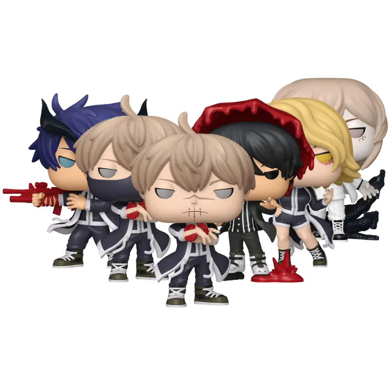 Funko Pop! Tougen Anki – Shiki Ichinose #2440, Jin Kougasaki #2441, Jin Kougasaki #2441 Chase, Naito Mudano #2442, Mikado Momodera #2443 & Kuina Sazanami #2444 (Set)