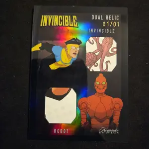 Invincible 1-of-1 Dual Relic Collectible with Black Border