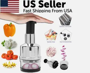 Vegetable Fruit Salad Hand Chopper Cutter Onion Garlic Food Slicer Dicer Peeler