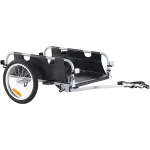 VEVOR Bike Cargo Trailer, 88/100/160 lbs Load Capacity, Heavy-Duty Bicycle Wagon Cart, Foldable Compact Storage with Universal HitchVEVOR Super Brand Day