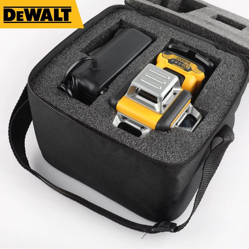 DEWALT TOOLS  12 Lines 3 Sides 360 Degree Vertical 12V Lithium Battery Laser Level Green Meter for Woodworking Framing & DIY Renovation tool set