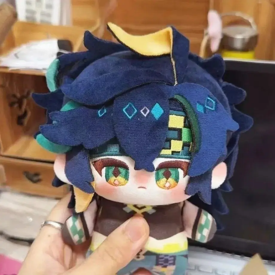 Stuffed Game 10cm Genshin Impact Kinich Keychain Kawaii Mini Soft Printed Body Plushie Toy Figures Kids Adults Birthday Gift