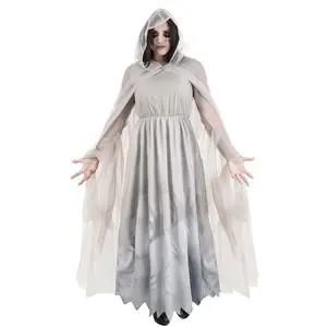Women's Lady in White Ghost Costume