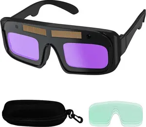 Auto-Darkening Welding Goggles |   UV/IR Protection & 1/25000s Reaction - TIG/MIG/ARC Helmet with Clear Lens