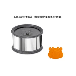 Large capacity for endless sipping! The 6.5L Slow-Feeder Water Bowl + Crab Lick Mat CP is making its debut! Your fur baby's mealtime is filled with that special "ritual vibe"!