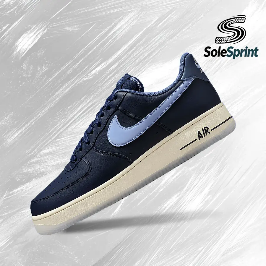 Nike Air Force 1 Low '07 Obsidian Diffused Blue Men's Classic Lifestyle Footwear - Vintage Design, Shock-Absorbing Foam Comfort, Back-to-School, Gym & Street Use, IM6600-451, Shoe, Casual Trainers, Sports Shoes