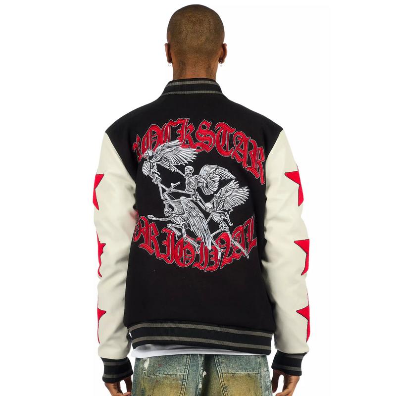 Zadok Black Varsity Jacket