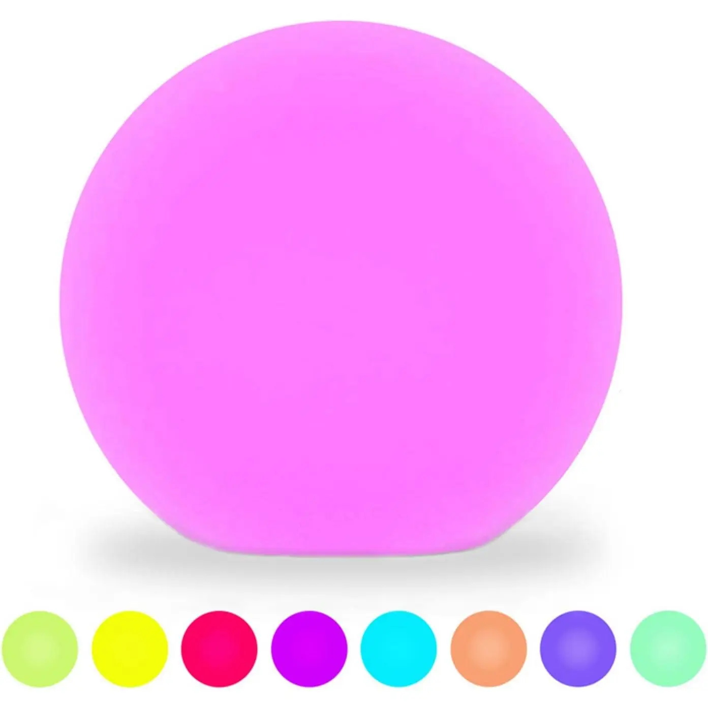 8-Inch LED Ball Light, Multi-Color Rechargeable Night Lights  Dimmable Mood Lamp with Remote for Home Garden Patio Party Bar Decors