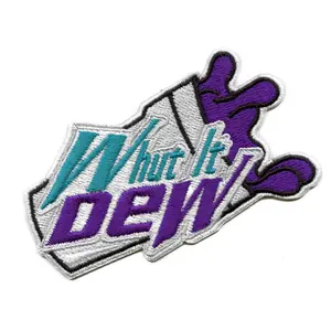 Whut It Dew Patch Double Cup Purple Drank Embroidered Iron On