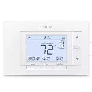 Emerson Sensi 7-day Programmable Wi-Fi Smart Thermostat No C-Wire Required for Most Systems with Digital Display