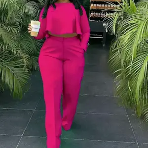 summer spring clothes Two Piece Set Women Tracksuit Set Dashiki African Spring Summer Work Elegant Long Sleeve Top Pants Set Party Suit Matching Sets