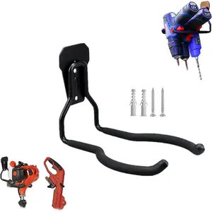 String Trimmer Hanger Bracket, Garden Lawn Trimmer Wall Mount, 1 Pcs Heavy Duty Weed Eater Rack for Garage.Garden Tool Organizer and Storage Hook for Garage Trimmer, and More.