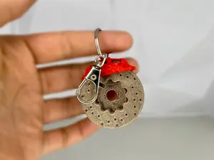 Brake Disc Key Chain | Break Caliper and Rotor Keychain | Car guy Gift | Car Girl Gift |